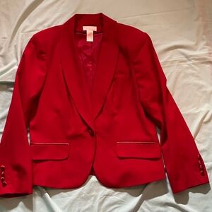Elegant Red Women's Blazer